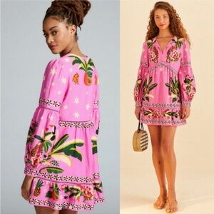 FARM Rio Leopard Forest Mini Dress - NWT